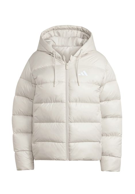 Adidas Essentials ClimaWarm Synthetic Down Puffer Hooded Jacket Beige Women ADIDAS CORE | Jackets | JV7768-